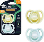 Tommee Tippee Orthodontic Pacifiers Silicone Ultra Light Yellow/Blue for 6-18 months 2pcs