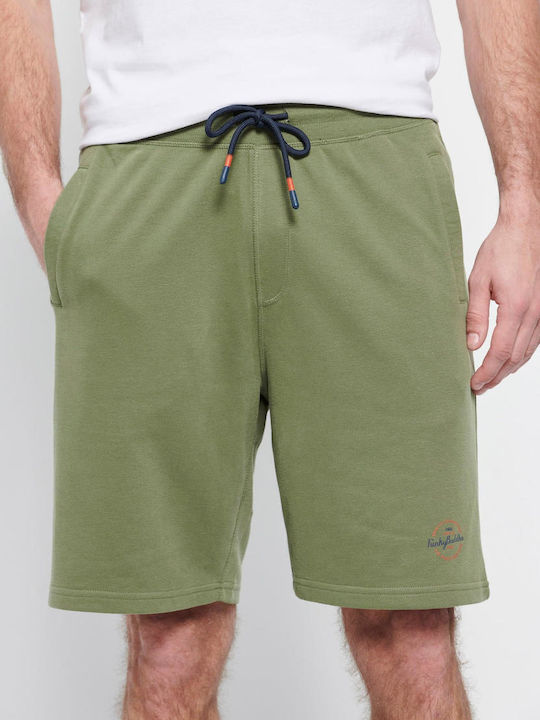 Funky Buddha Αθλητική Ανδρική Βερμούδα Khaki