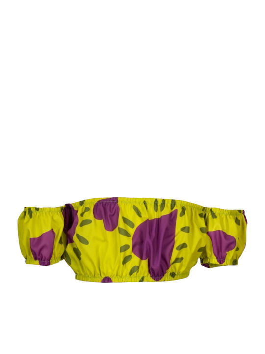 Kids' Crop Top Short Sleeve Multicolour
