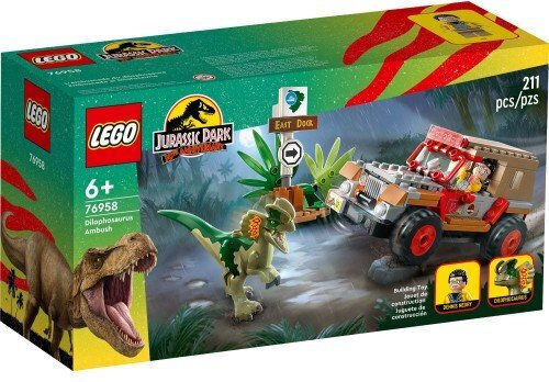 LEGO Jurassic World 30th Anniversary Dilophosaurus Ambush pentru 6+ Ani