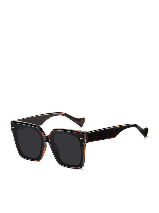 Moscow Mule Queen for All Women's Sunglasses with Brown Tartaruga Plastic Frame and Black Polarized Lens MM/9102/2