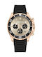 Kenneth Cole Men's Watch 43mm Chronograph Battery with Black Rubber Strap