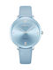 Kenneth Cole Γυναικείο Ρολόι 38mm Μπαταρίας με Μπλε Δερμάτινο Λουράκι