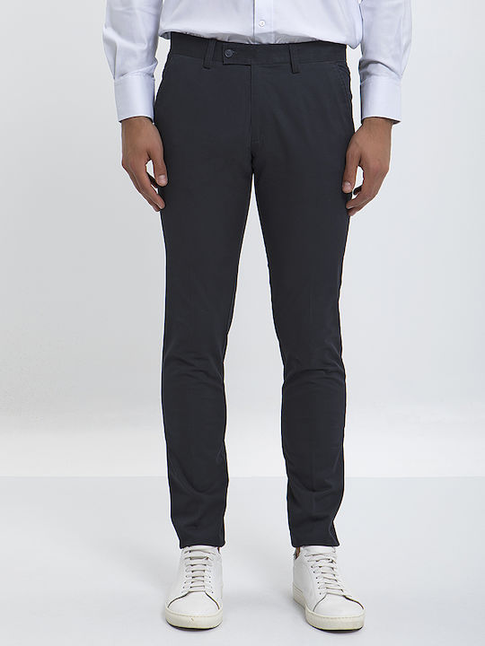 Chinos Slim Fit Trousers in Blue by B.S Bags Blue