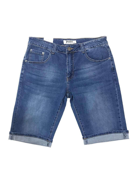 Ustyle Herrenshorts Jeans Blau