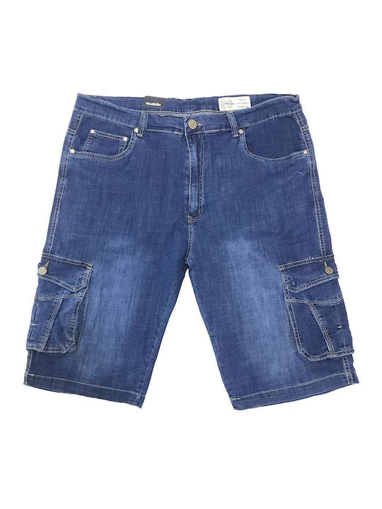Ustyle Men's Denim Shorts Blue