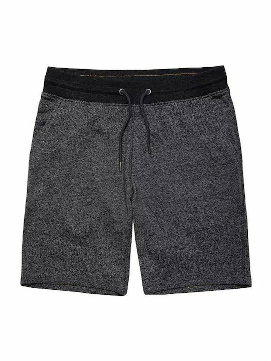 Volcano N-RISO Sweatshorts aus Baumwolle mit Reißverschlusstaschen - Navy