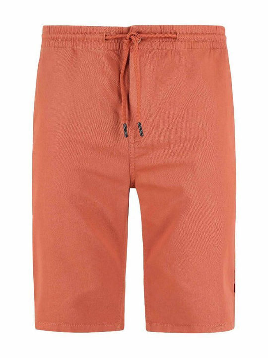 Pantaloni scurți cu picior drept pentru bărbați Volcano P-SMART - roșu coral