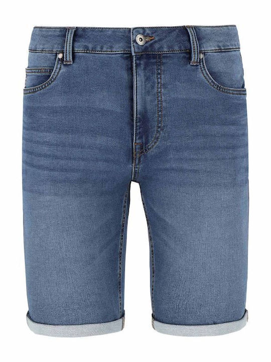 Volcano D-MEXT Herren Denim Regular Fit Shorts mit hochrollbaren Beinen - Denim Blau