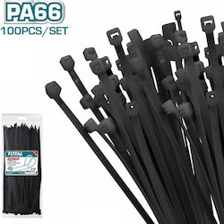Total Πλαστικά Δεματικά Καλωδίων 250mmx4.8mm σε Μαύρο χρώμα (100τμχ) THTCTB25048 Total Πλαστικά Δεματικά Καλωδίων 250mmx4.8mm σε Μαύρο χρώμα (100τμχ) THTCTB25048