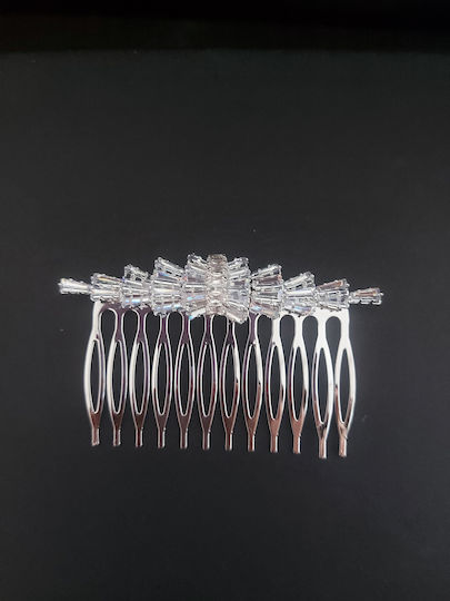 Braut-Quaff Haarspange Zircon 6/7.5 cm