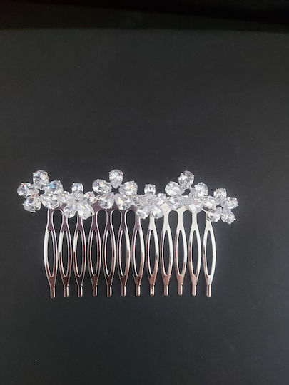 Bridal Hair Comb Zircon 6/8 Cm