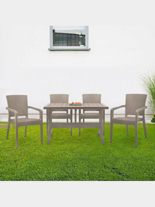 Garden & Outdoor Furniture Set Callan 5 Pieces ...