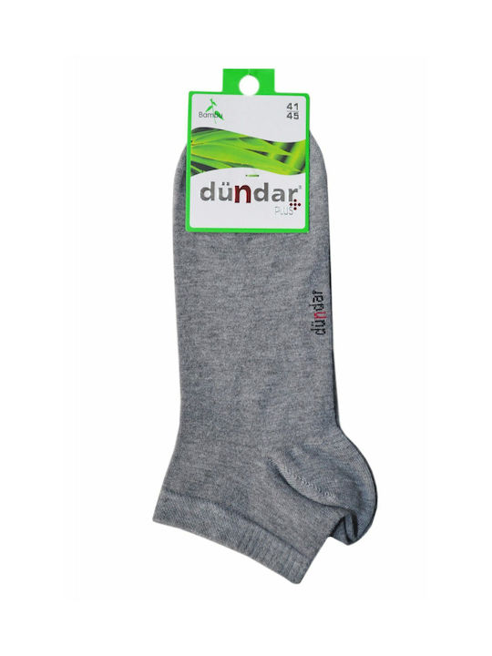 Dundar Men's Solid Color Socks Gray