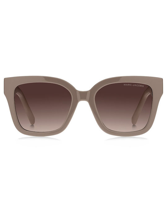 Marc Jacobs Women's Sunglasses with Beige Acetate Frame and Brown Gradient Lenses MARC658/S 10A