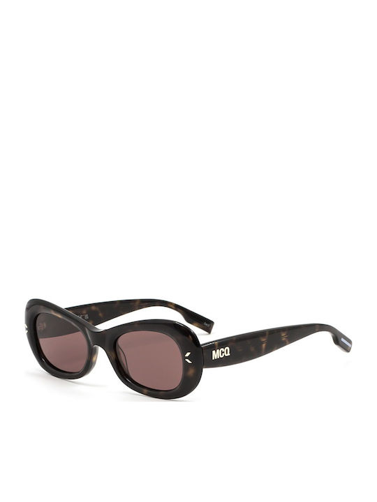Alexander McQueen Γυαλιά Ηλίου Καφέ με Κοκκάλινο Σκελετό Alexander McQueen Γυαλιά Ηλίου Καφέ με Κοκκάλινο Σκελετό