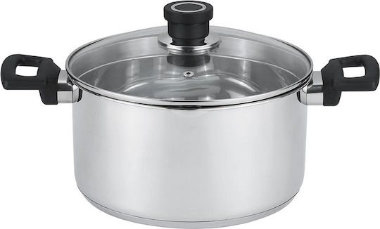 Luigi Ferrero Tiefer Edelstahl-Topf 7Es / 26cm