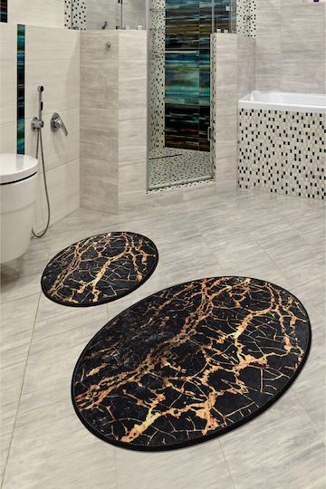 Chilai Home Σετ Πατάκια Μπάνιου 359CHL2402 Καφέ 2τμχ