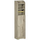 Kleankin Floor Bathroom Column Cabinet L23xD18xH100cm Gray