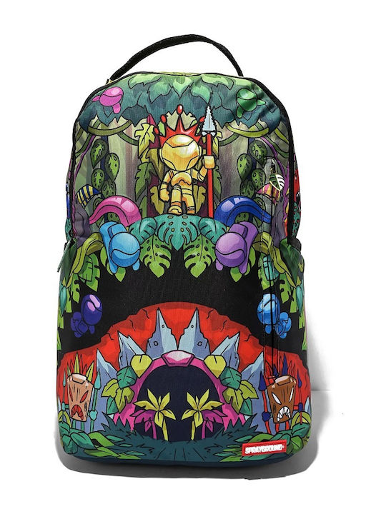 Sprayground Mind Tri Crazy Shark Ghiozdan Școlar de Spate Școala gimnazială- liceu Multicolor