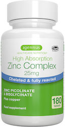 iGennus Zinc Complex 25mg 180 tabs