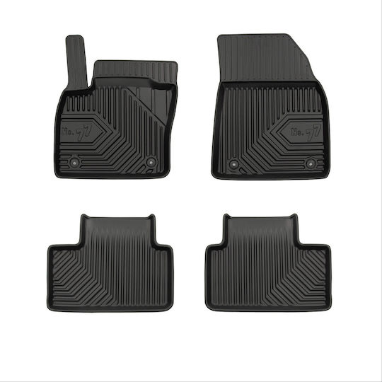 Frogum Set of Front and Rear Mats 4pcs Tray Type for Volvo XC40 2017 Black