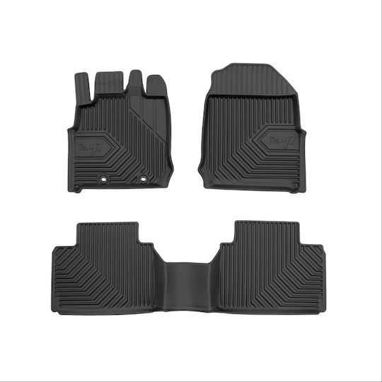 Frogum Set of Front and Rear Mats 4pcs for Mazda 3 2019 Black