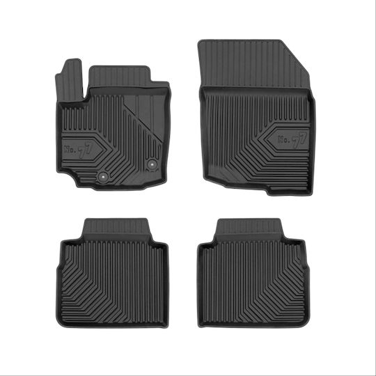 Frogum Set of Front and Rear Mats 4pcs for Suzuki SX4 S-Cross 2021 Black