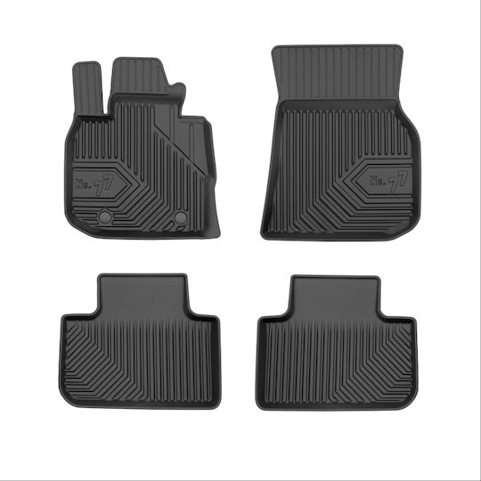 Frogum Set of Front and Rear Mats 4pcs for BMW X3 / X4 2017-2024 Black