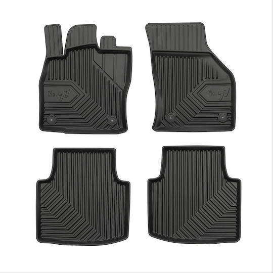 Frogum Set of Front and Rear Mats 4pcs for Skoda Superb 2015 Black