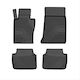 Frogum Set of Front and Rear Mats 4pcs for BMW E46 Audi S3 1998-2005 Black
