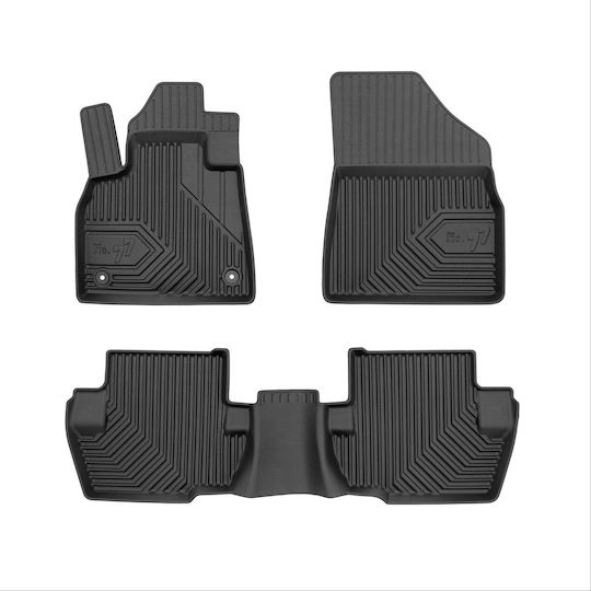 Frogum Set of Front and Rear Mats 4pcs for Citroen DS5 / DS 2012-2018 Black