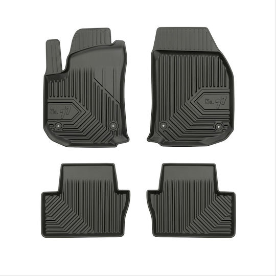 Frogum Set of Front and Rear Mats 4pcs for Opel Zafira 2005-2014 Black