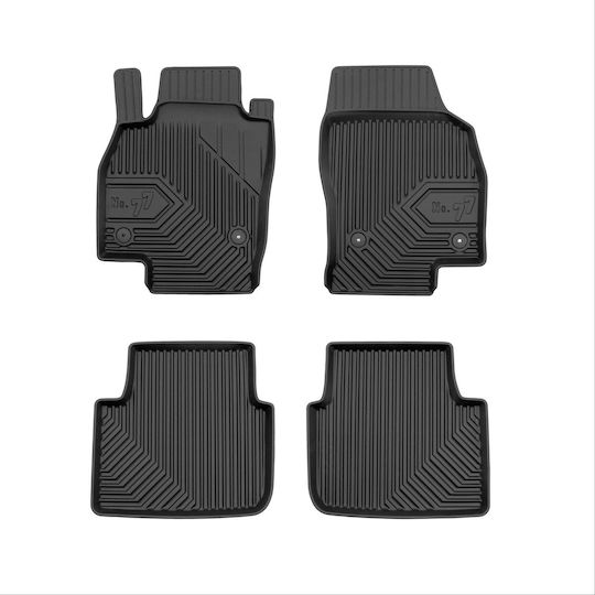Frogum Set of Front and Rear Mats 4pcs for Skoda Scala 2019 Black