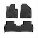 Frogum Set of Front and Rear Mats 4pcs for Kia Sorento 2014-2020 Black
