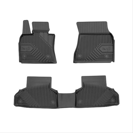 Frogum Set of Front and Rear Mats 3pcs for BMW X6 2014-2019 Black