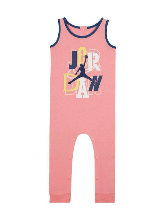 Jordan Hero Baby Bodysuit Sleeveless Coral