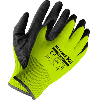 Latex Safety Gloves Green