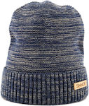 Sinner Beanie Unisex Σκούφος Πλεκτός σε Μπλε χρώμα