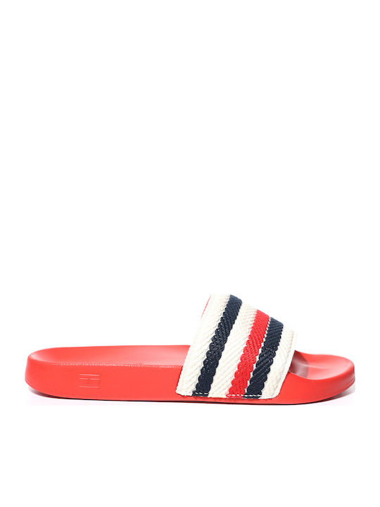 Tommy Hilfiger Slides σε Κόκκινο Χρώμα