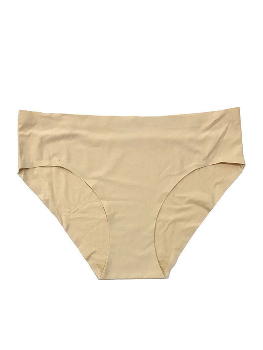 Ustyle Damen Slip Nahtlos Beige