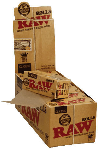 Raw Ролки за свиване на цигари King Size 3м 12бр