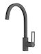 Sanitec Quattro Tall Kitchen Faucet Counter Grigio