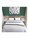 Wooden White Bedside Tables 2 Pieces 35x32x22.5cm