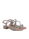 Attrattivo Women's Sandals with Strass Rose Gold