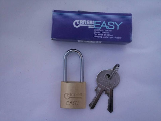 Errebi Bronze Padlock Lengthened with Key 20mm 1pcs