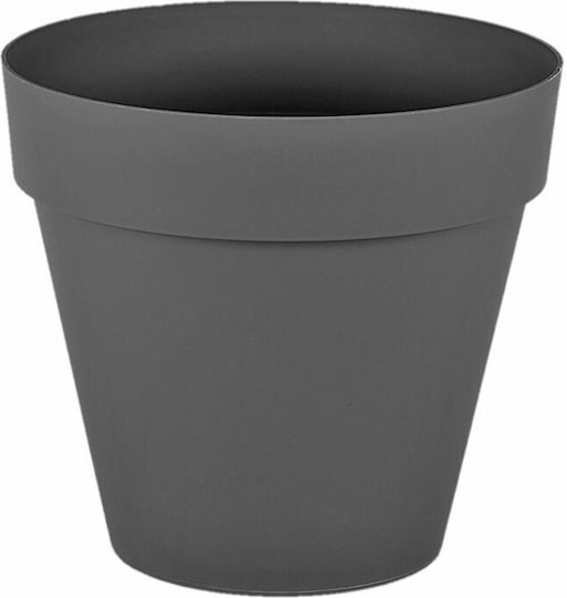 Serinova Pot Plastic Charcoal 19x19x17.5cm.
