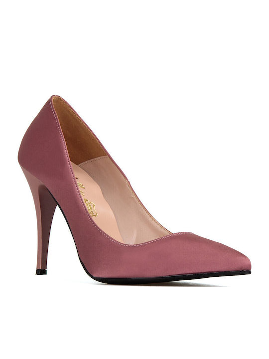 Silia D Somon Satin Satin Pantofi cu toc Roz