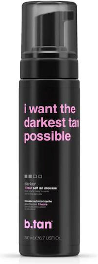 B.Tan I Want The Darkest Tan Possible Self Tanning Mousse Σώματος Light 200ml
