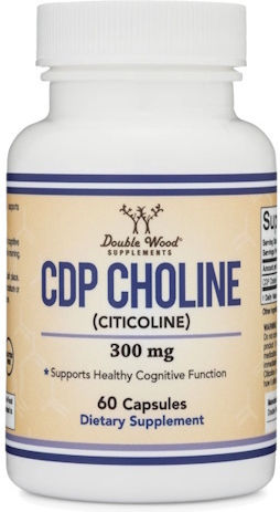 Double Wood CDP Choline 300mg Συμπλήρωμα για την Μνήμη & τη Συγκέντρωση 60 κάψουλες